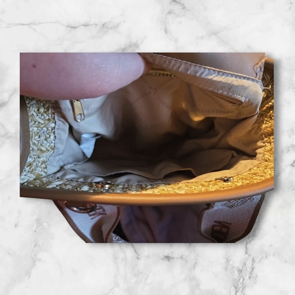 Steve Madden Brown And Beige Bag
